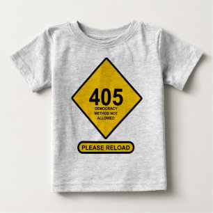 Camiseta De Bebé Error 405: Método democrático no permitido