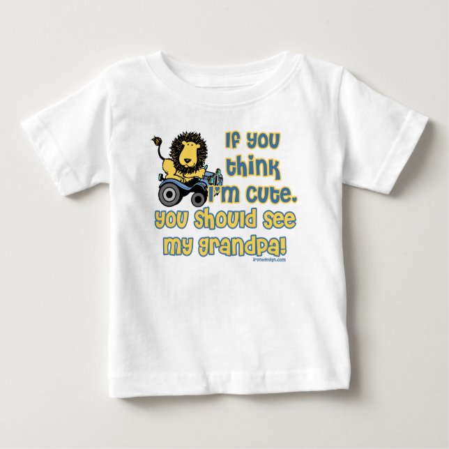Camiseta De Bebé ¡Es como el abuelo! (Anverso)
