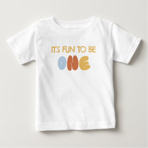 Camiseta De Bebé Es divertido ser UNO Cumpleaños 1