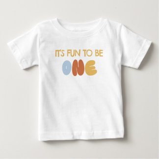 Camiseta De Bebé Es divertido ser UNO Cumpleaños 1