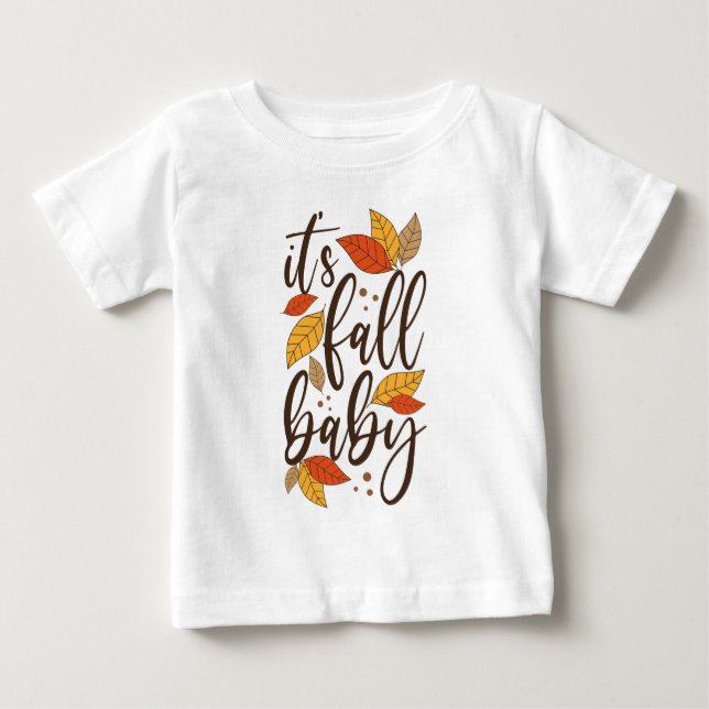 Camiseta De Bebé Es el bebé otoño (Anverso)
