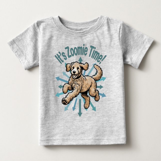 Camiseta De Bebé Es el Doodle dorado de Zoomie Time (Anverso)