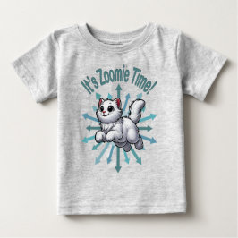 Camiseta De Bebé Es el gato blanco de la época de Zoomie