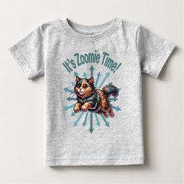 Camiseta De Bebé Es el gato de zoomie Time Tortoise Shell
