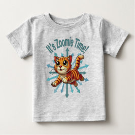 Camiseta De Bebé Es el gato del Naranja de tiempo de Zoomie
