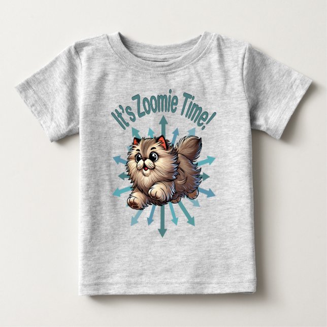 Camiseta De Bebé Es el gato persa de Zoomie Time (Anverso)