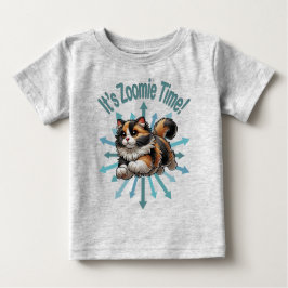 Camiseta De Bebé Es el gato Zoomie Time Calico