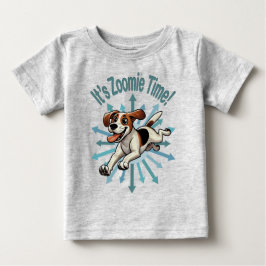 Camiseta De Bebé Es el zoomie time Medium Beagle Mutt