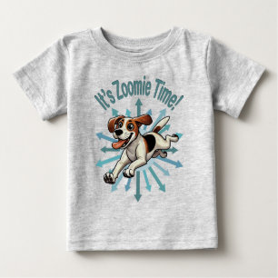 Camiseta De Bebé Es el zoomie time Medium Beagle Mutt