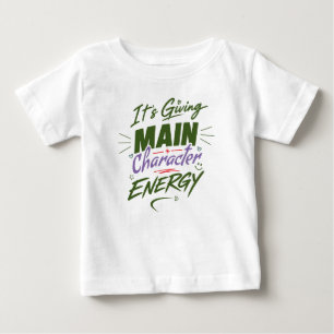 Camiseta De Bebé Es energía de personaje principal – Poseerlo