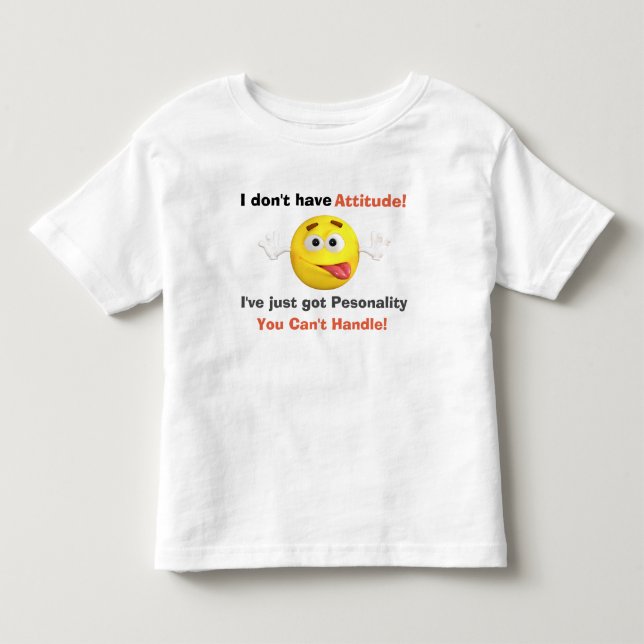 Camiseta De Bebé Es gracioso que no tenga cita de Actitude (Anverso)