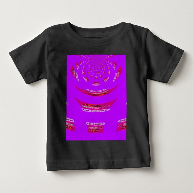 Camiseta De Bebé Es gracioso que te echo de menos que estoy aburrid (Anverso)