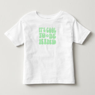 Camiseta De Bebé "Es Guay para ser amable" Retro Niños pequeños