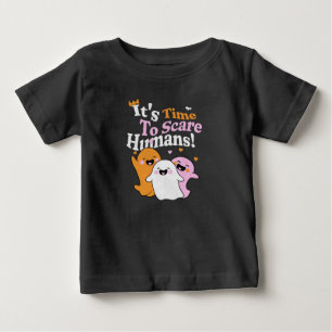 Camiseta De Bebé ¡Es hora de asustar a los humanos! Dulces fantasma