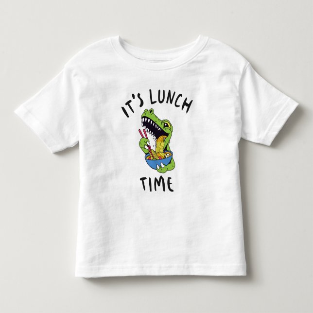 Camiseta De Bebé Es hora de comer (Anverso)