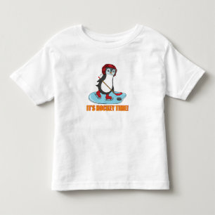 Camiseta De Bebé Es hora de hockey - Hockey picado pingüino