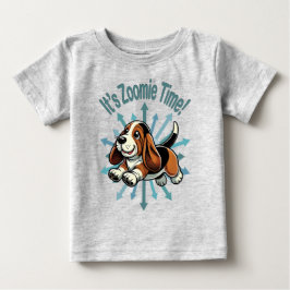 Camiseta De Bebé Es hora de Zoomie Basset Hound