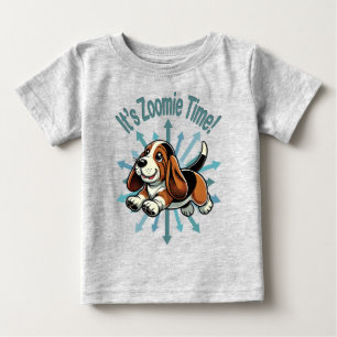 Camiseta De Bebé Es hora de Zoomie Basset Hound