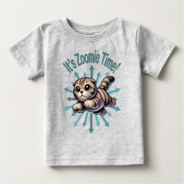 Camiseta De Bebé Es Hora de Zoomie Gato Scottish Fold
