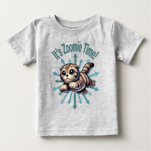 Camiseta De Bebé Es Hora de Zoomie Gato Scottish Fold