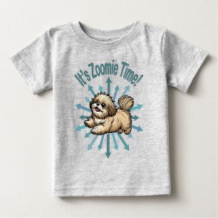 Camiseta De Bebé Es Hora de Zoomies Shih Tzu