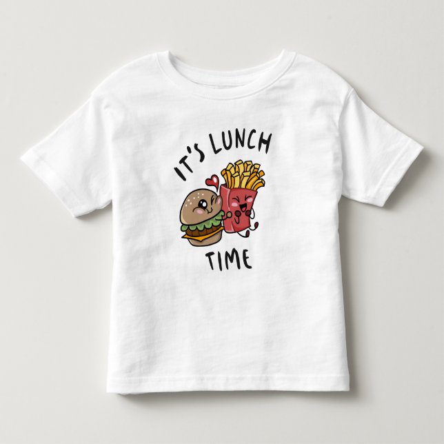 Camiseta De Bebé Es hora del almuerzo (Anverso)