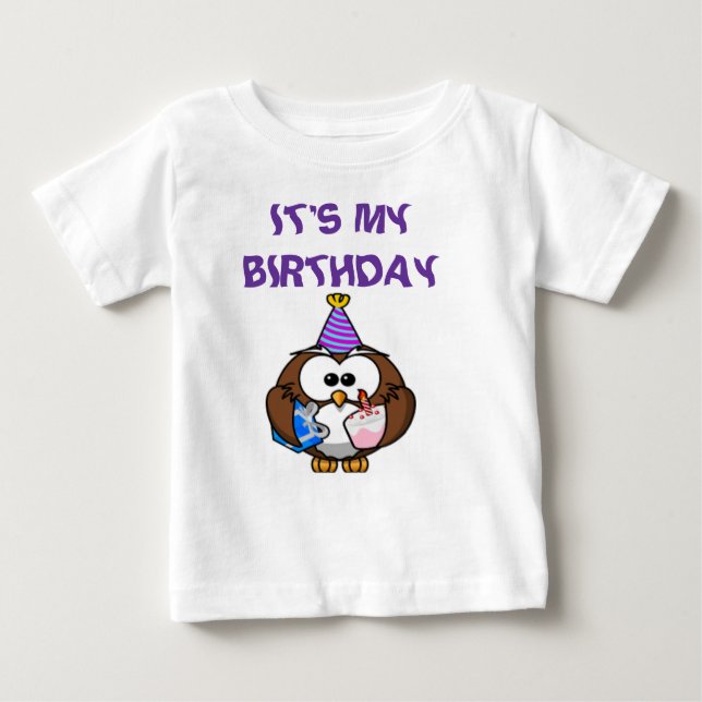 CAMISETA DE BEBÉ ES MI CUMPLEAÑOS (Anverso)