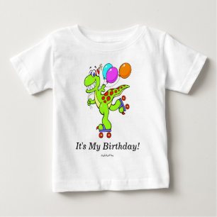 Camiseta De Bebé Es mi cumpleaños (dinosaurio)