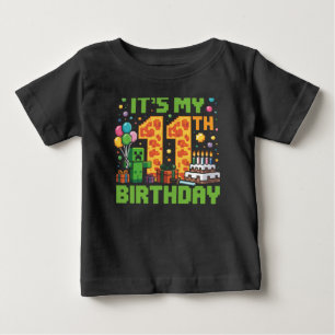 Camiseta De Bebé Es mi juego de video número 11 de cumpleaños