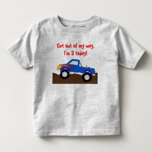Camiseta De Bebé Es mi monster truck del azul del cumpleaños