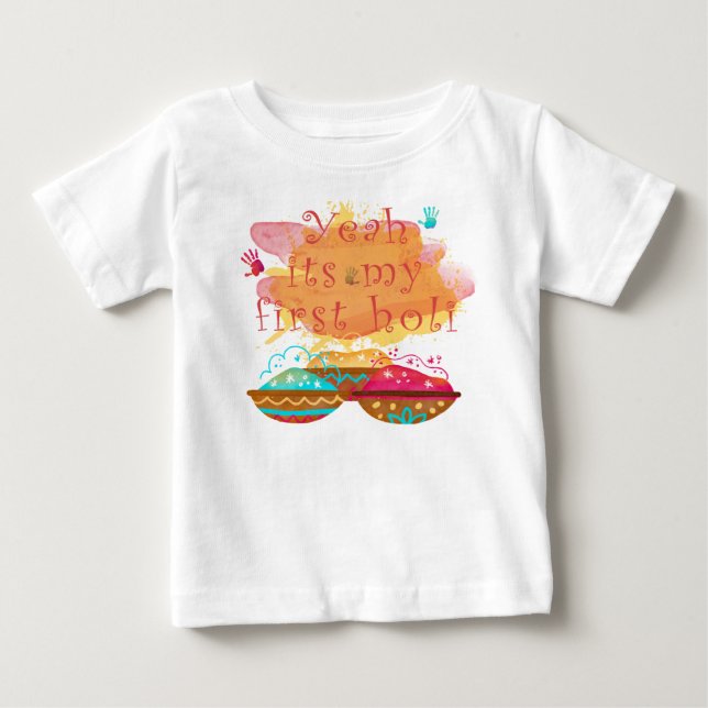 CAMISETA DE BEBÉ ES MI PRIMER BODYSUIT DE BEBÉ HOLI (Anverso)