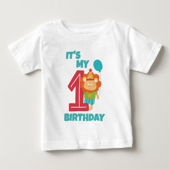 Camiseta De Bebé Es mi primer cumpleaños (Anverso)