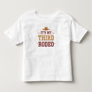 Camiseta De Bebé Es mi tercer rodeo - Divertido tercer cumpleaños o