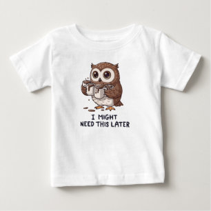 Camiseta De Bebé Es posible que necesite café más tarde - Humor div