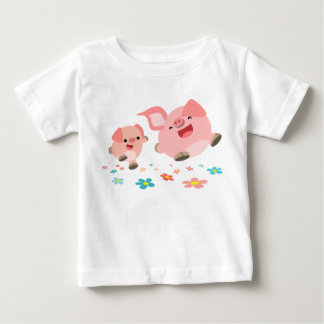 Camiseta De Bebé ¡¡Es primavera!!-Dos Personalizados de cerdo bebé