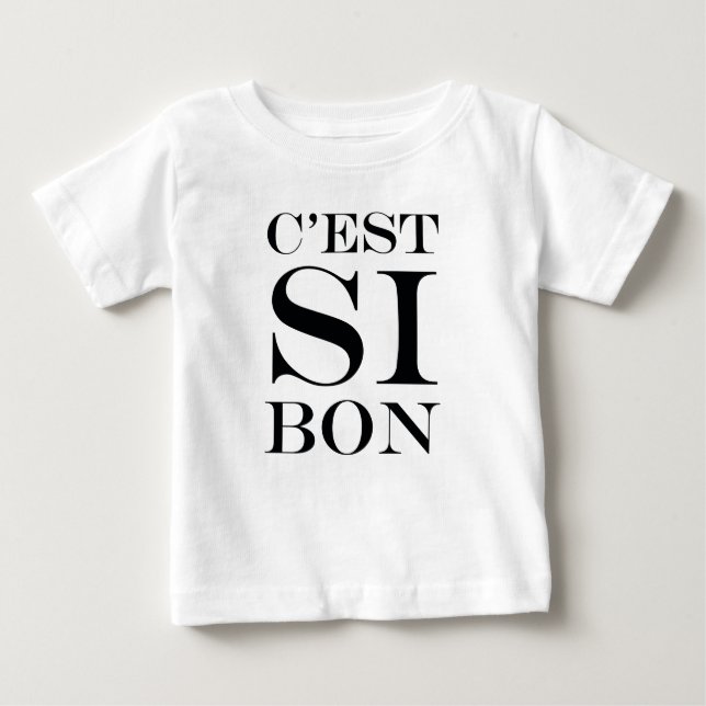 Camiseta De Bebé Es tan bueno - francés del Bon de C'est Si (Anverso)