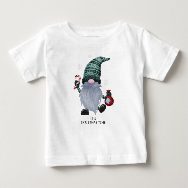 Camiseta De Bebé Es tiempo de Navidad (Anverso)