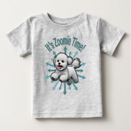Camiseta De Bebé Es tiempo de Zoomie Bichon Frise