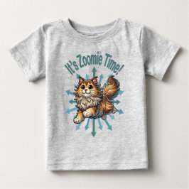 Camiseta De Bebé Es tiempo de Zoomie Gato de Bosque Noruego