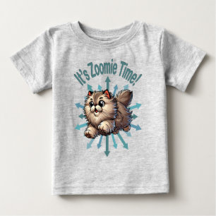 Camiseta De Bebé Es tiempo de Zoomie Gato Persa