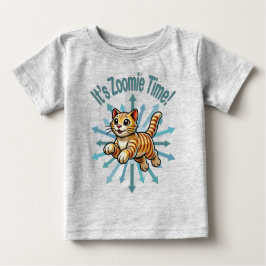 Camiseta De Bebé Es tiempo de Zoomie, Gato Tigre