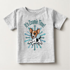 Camiseta De Bebé Es tiempo de Zoomie Rat Terrier