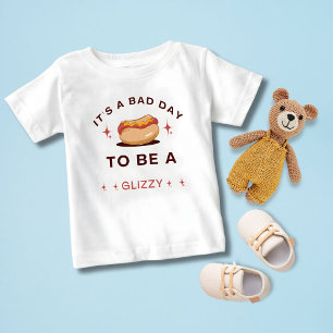 Camiseta De Bebé Es un mal día ser un hotdog brillante