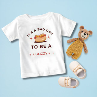 Camiseta De Bebé Es un mal día ser un hotdog brillante