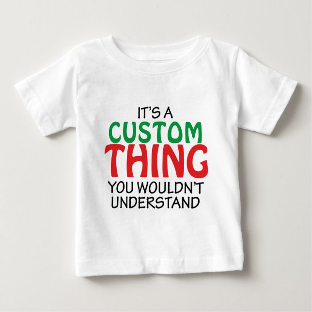 Camiseta De Bebé Es UNA COSA DE ENCARGO (Anverso)