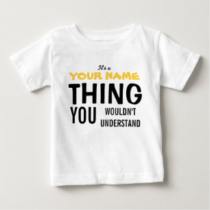 Camiseta De Bebé ES UNA COSA [insertar nombre]