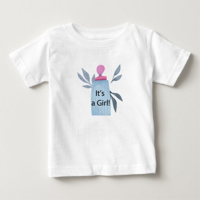 Camiseta De Bebé es una niña (Anverso)