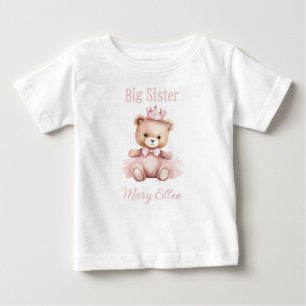 Camiseta De Bebé Es una princesa rosa Chica, hermana grande