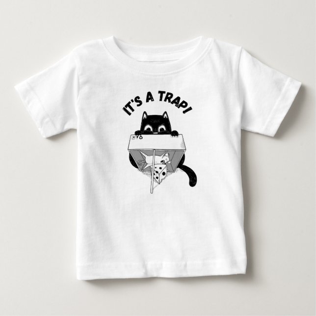 Camiseta De Bebé Es una trampa  (Anverso)