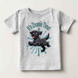 Camiseta De Bebé Es Zoomie Time Black Lab